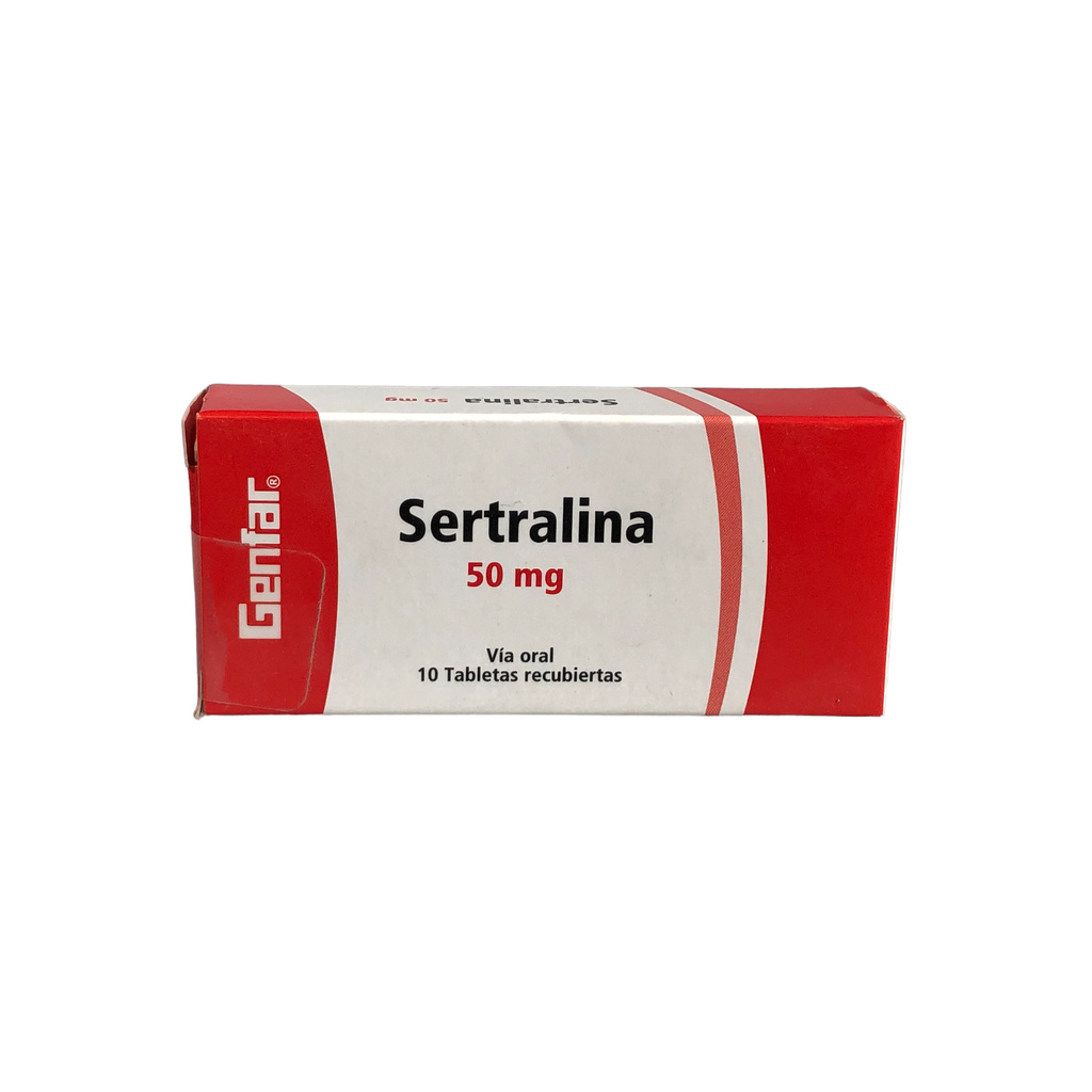 Sertralina 50 Mg Tableta Recubiertas Caja X 10 Und (Genfar)